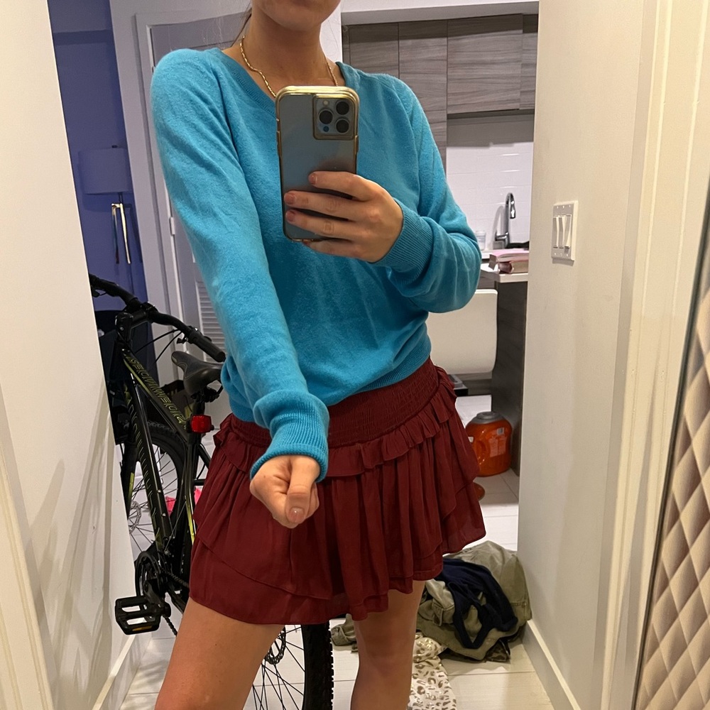 Cobalt blue sweater cashmere-type feel